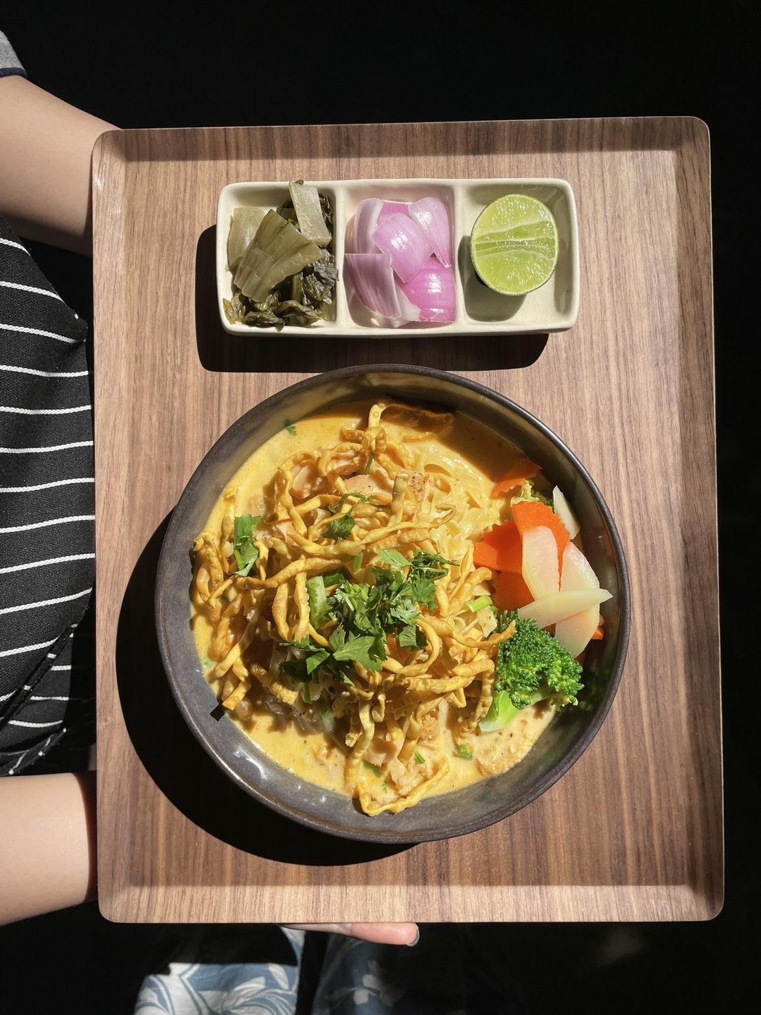 Khao Soi - Northern Thai curry noodle soup with coconut milk and crispy noodles