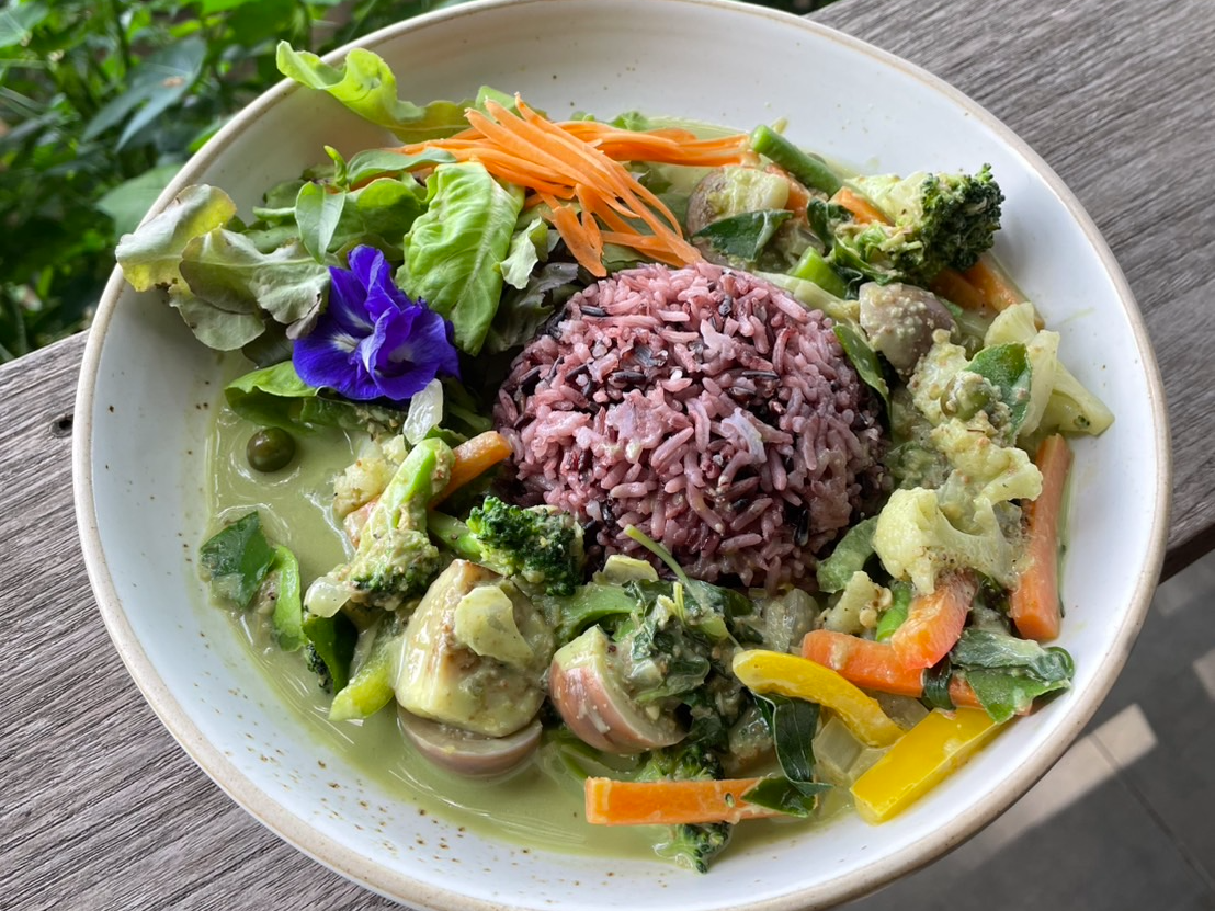 Green Curry - Thai green curry with vegetables and aromatic herbs
