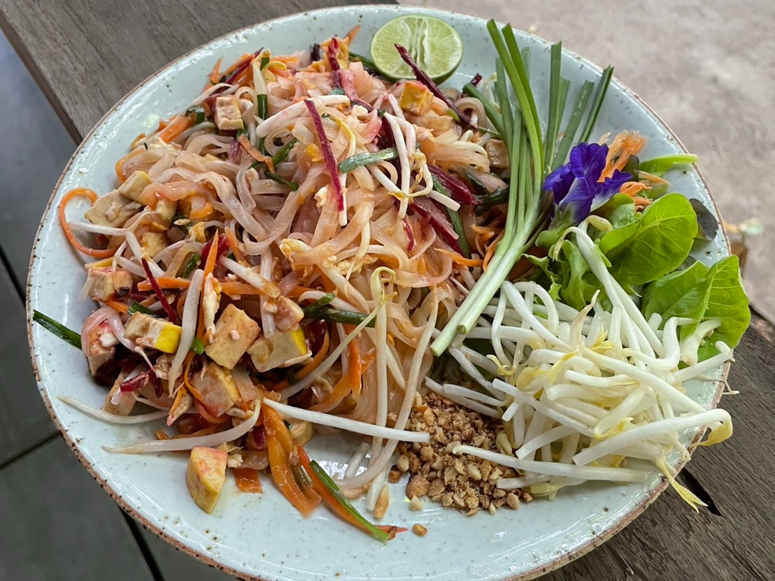 Pad Thai - Stir-fried rice noodles with vegetables and traditional seasonings