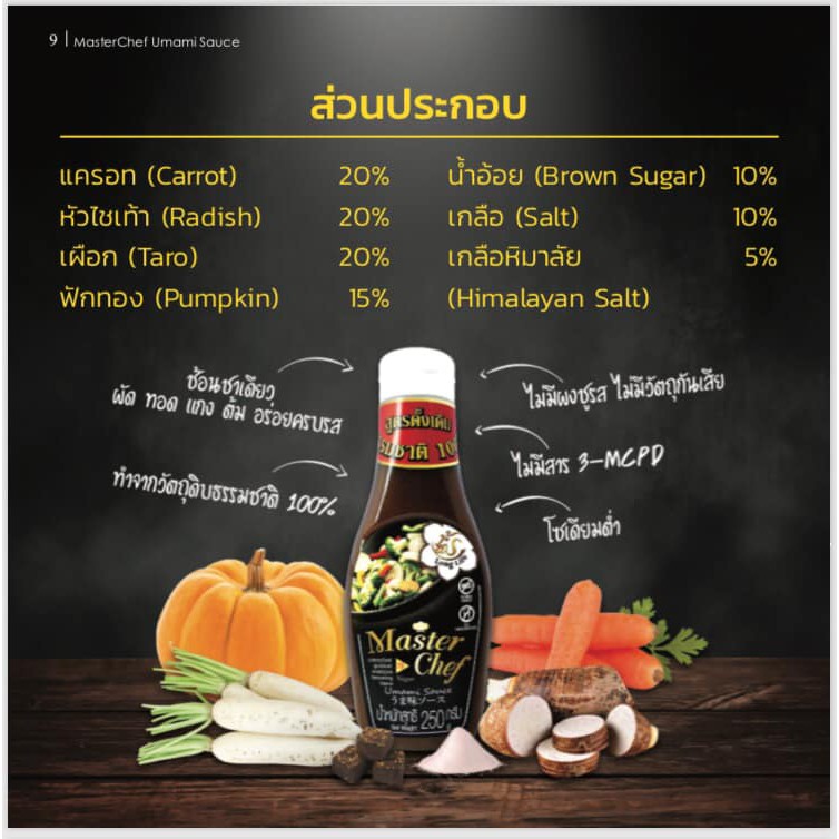 Homemade umami sauce ingredients